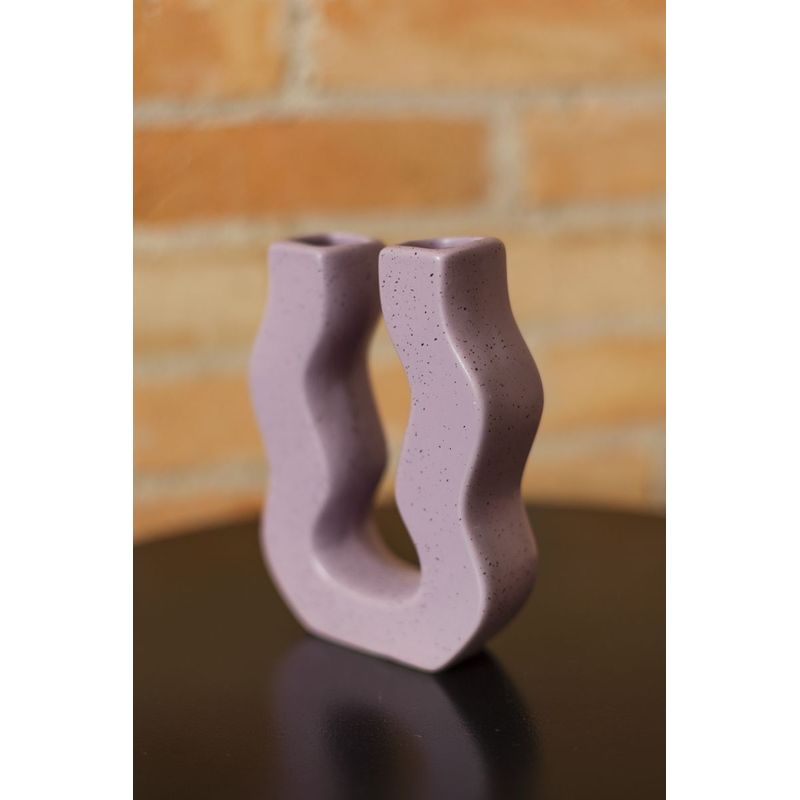 Vaso Ondulado Lilás