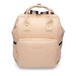 Mochila Laptop Frame Creme e Dourado