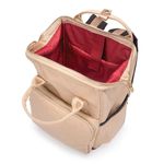 Mochila Laptop Frame Creme e Dourado