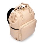 Mochila Laptop Frame Creme e Dourado
