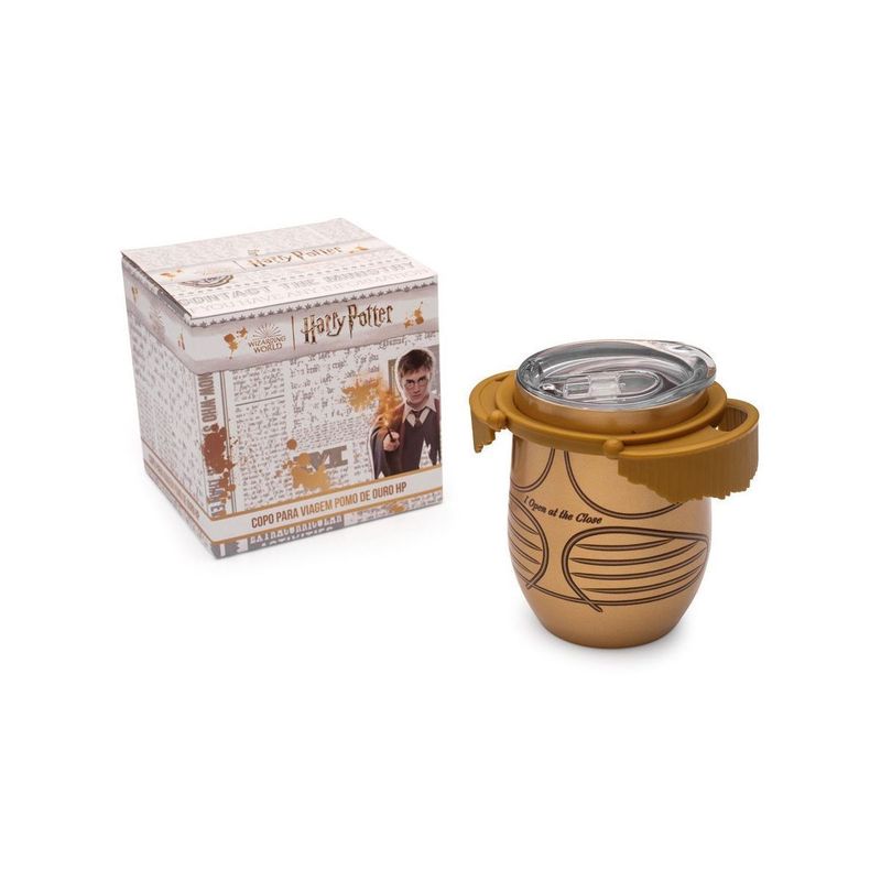 Copo para Viagem com Tampa Pomo de Ouro