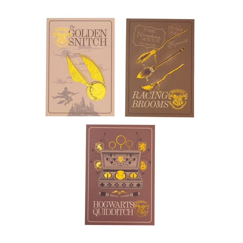 Kit Com 3 Cadernos HP Hogwarts