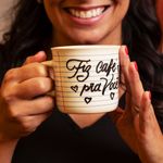 Caneca Com Caneta Folha Pautada