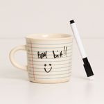 Caneca Com Caneta Folha Pautada