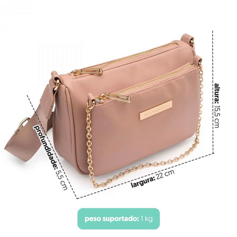 Bolsa 2 Em 1 Modular Bege