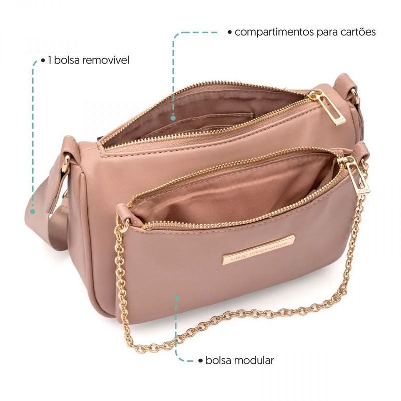 Bolsa 2 Em 1 Modular Bege
