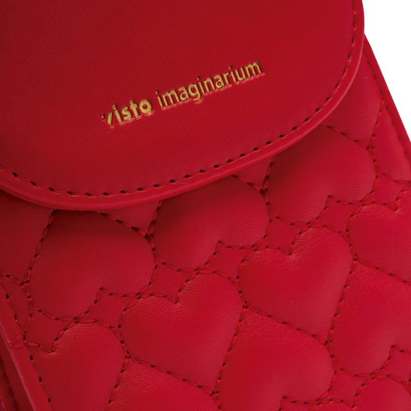 Bolsa Porta Celular Matelassê Corações