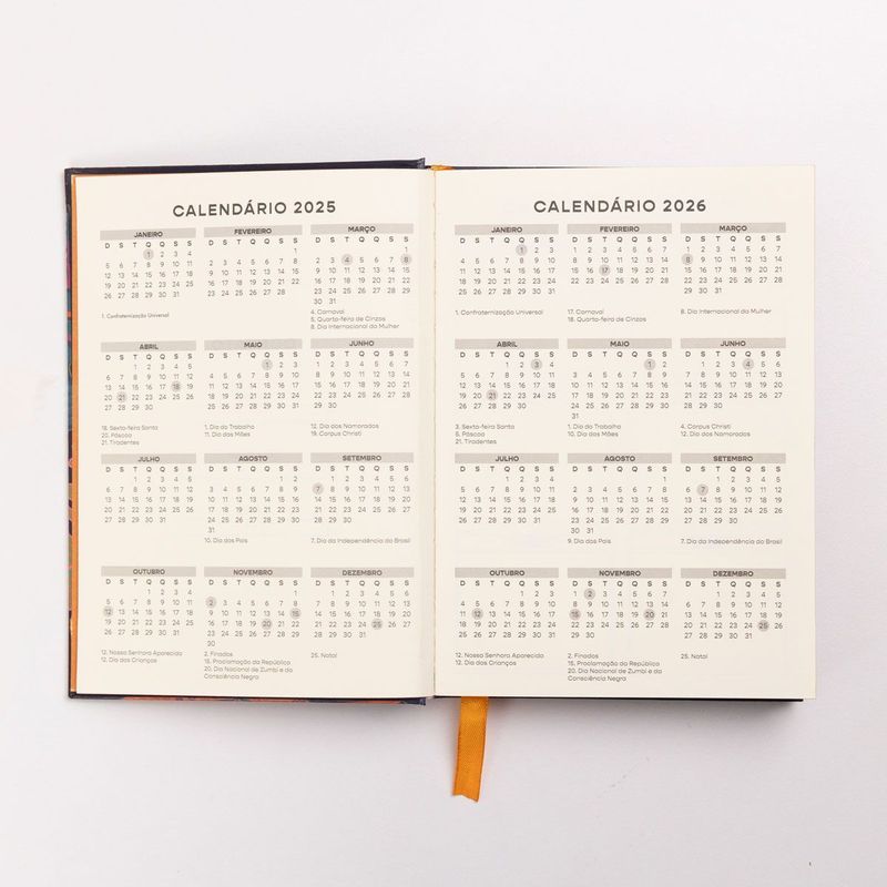 Agenda 2025 Estampa Beija-Flor