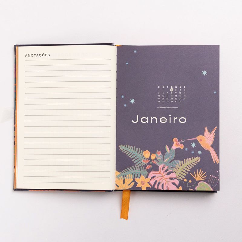 Agenda 2025 Estampa Beija-Flor