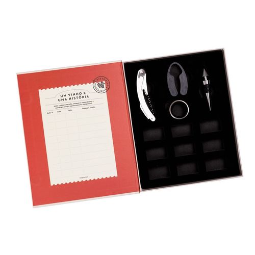 Kit Vinho Livro Uma Boa História