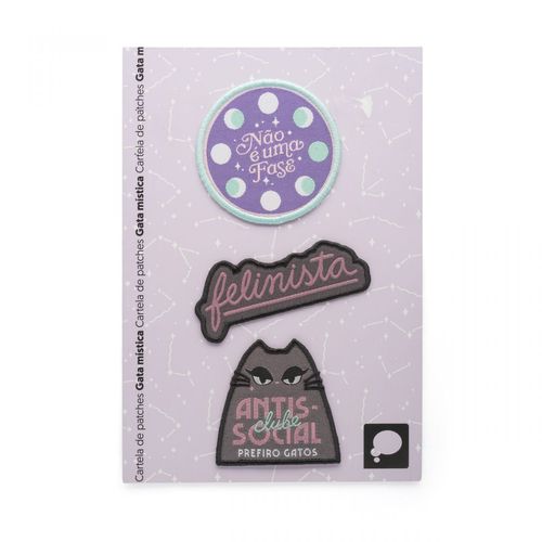 Cartela de Patches Gata Mística