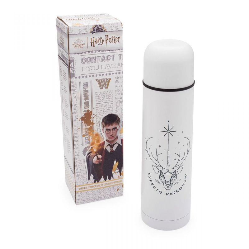 Garrafa Térmica Brilha Escuro Harry Potter Patrono