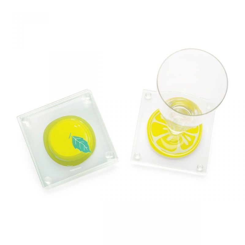 Conjunto Porta Copos Limão