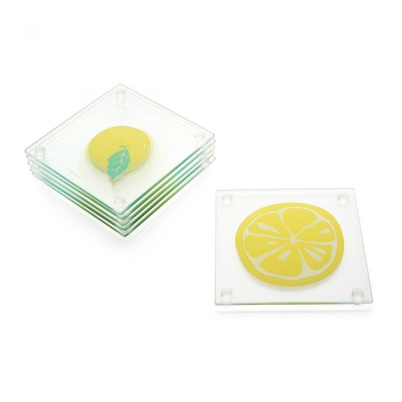 Conjunto Porta Copos Limão