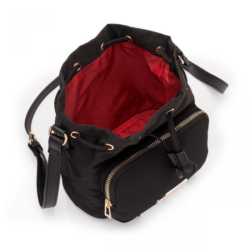 Bolsa Bucket Preta Corações