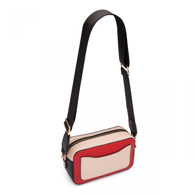 Bolsa Box Color Block Vermelha