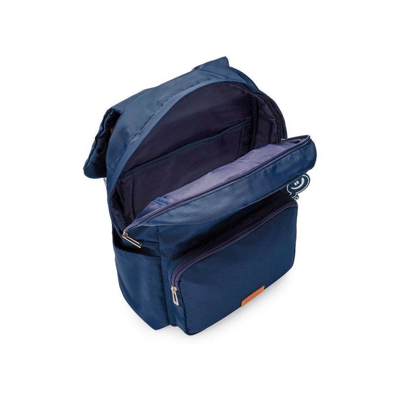 Mochila Laptop Todo Dia Marinho Caramelo