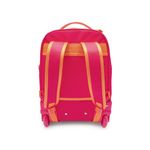 Mochila Rodinha Rosa Glitter Adesivos