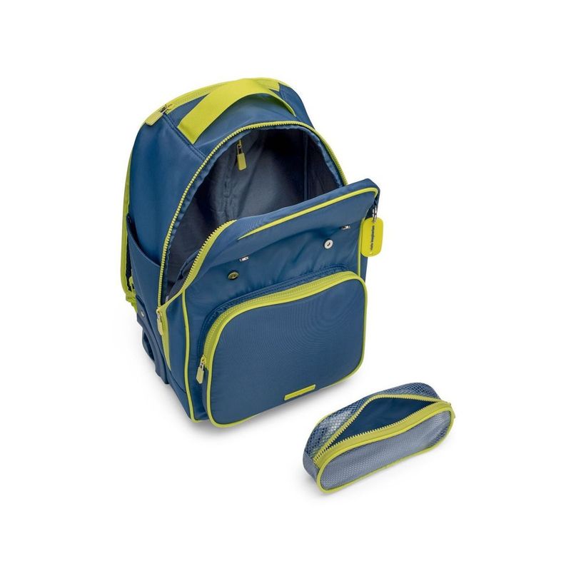 Mochila de Rodinha Bolso Removível Neon