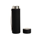 Garrafa Térmica Com Alça Preto e Marrom