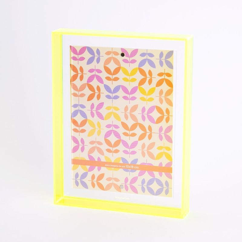 Porta-Retrato Acrílico Verde Neon G