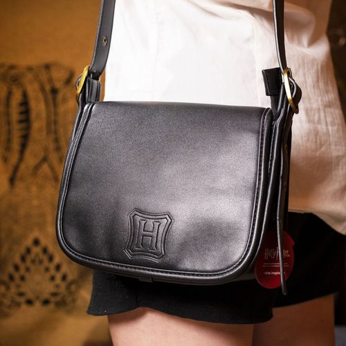 Bolsa Crossbody HP Hogwarts Preta
