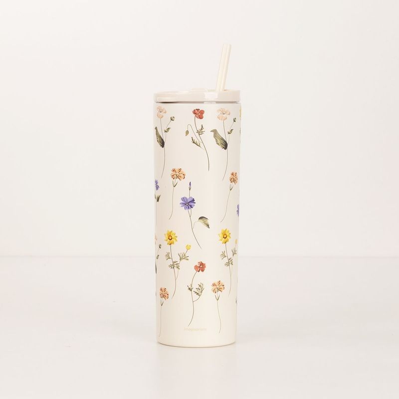 Copo Térmico Com Canudo Botânica