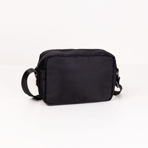 Bolsa Crossbody Box Preta Com Pu