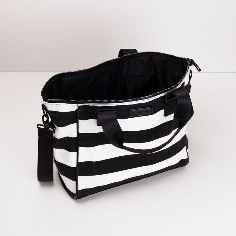 Bolsa Shopping Canvas Listrada Com Pu