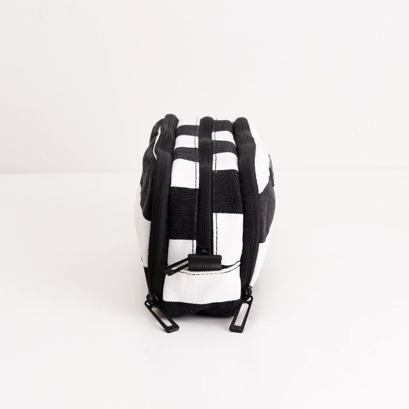 Estojo Bolsos Canvas Listrado