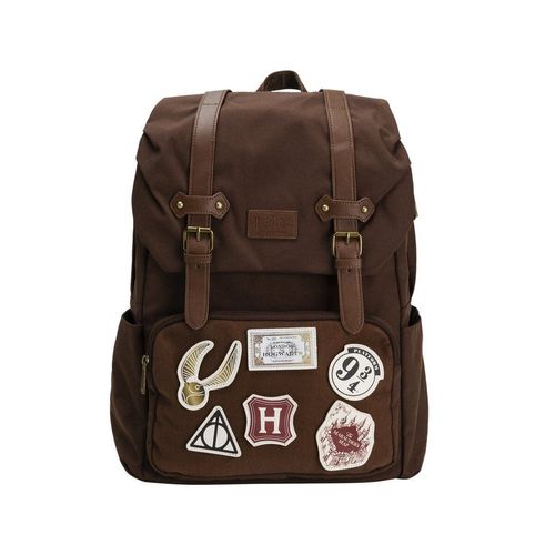 Mochila Hp Velcro Patches Marrom
