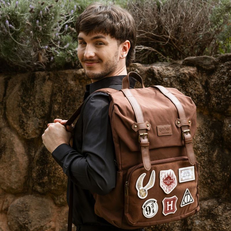 Mochila Hp Velcro Patches Marrom