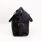 Bolsa Shopping Preta Com Pu Preto