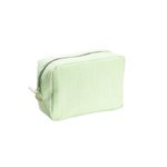 Necessaire Básica Listras Verde Claro