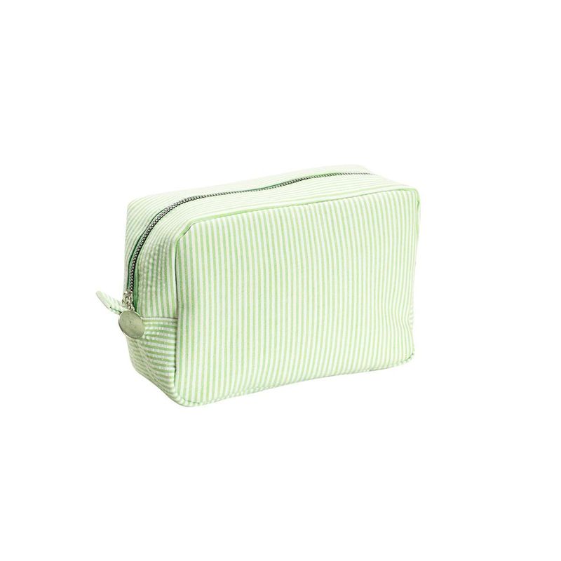 Necessaire Básica Listras Verde Claro