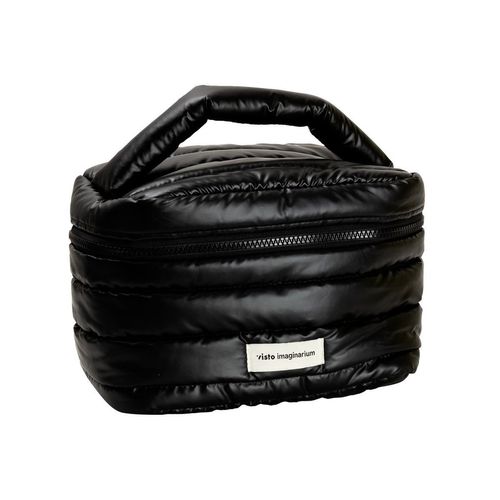 Necessaire Puffer Com Alça Preta