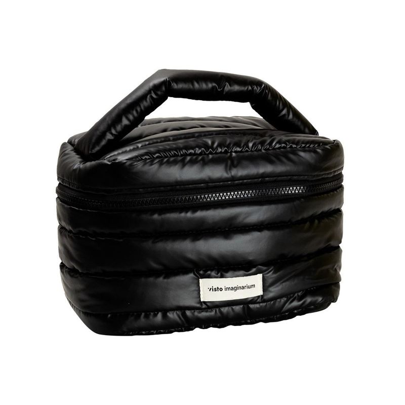 Necessaire Puffer Com Alça Preta