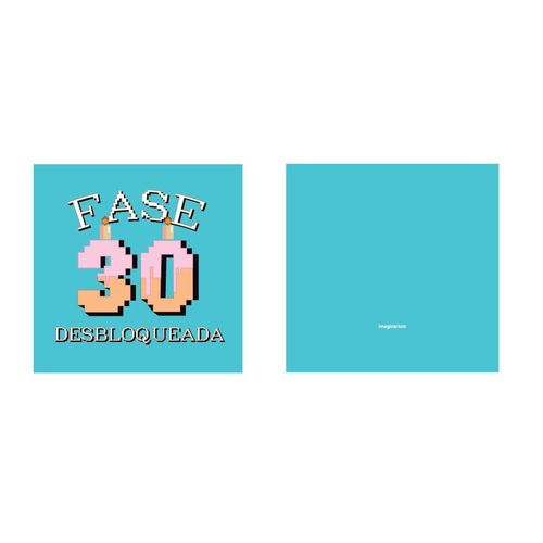 Cartão Aniversário Fase 30 Desbloqueada