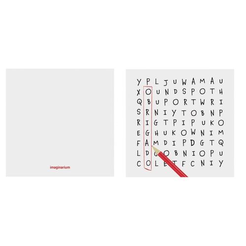 Cartão Amigo Palavra Cruzada