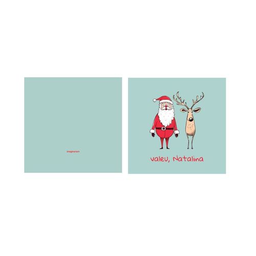 Cartão Natal Valeu Natalina