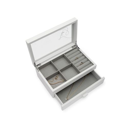 Porta Bijoux Grande de Madeira Se Cuidar