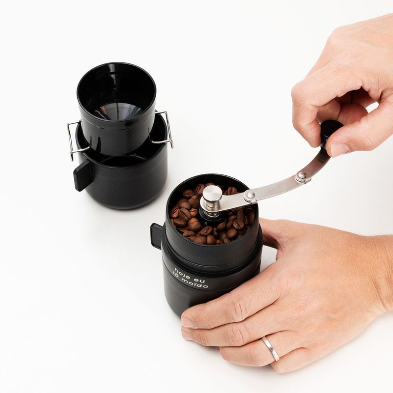 Copo Moedor De Café Preto Hoje Tô Moído