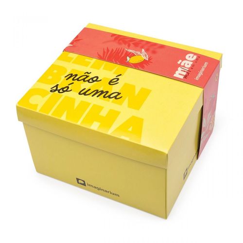 Caixa Presente Amarela M