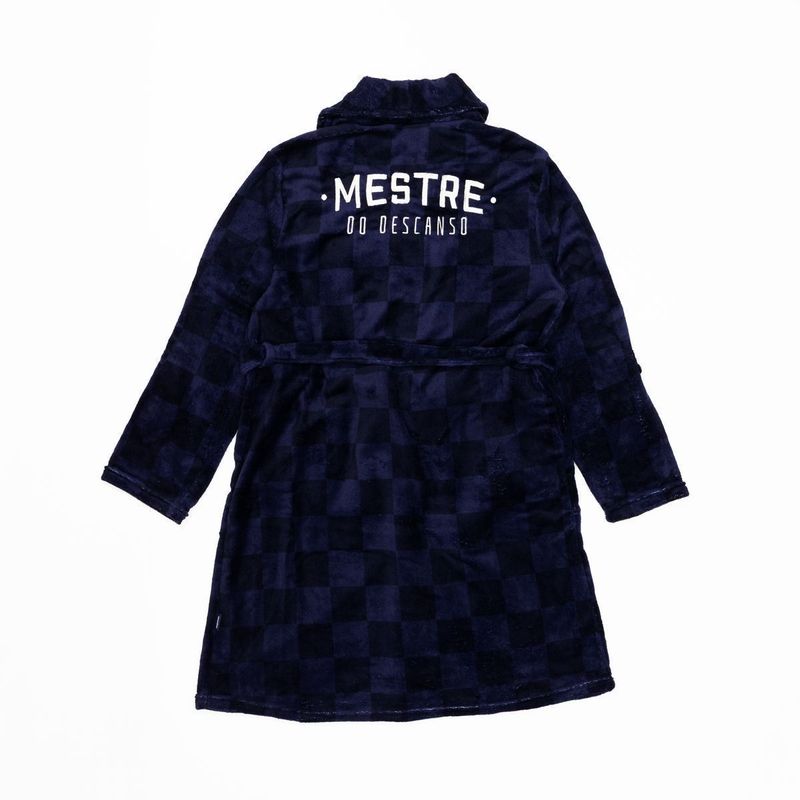 Roupão Quadriculado Mestre Do Descanso