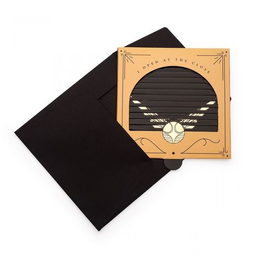 Cartao Harry Potter Pomo de Ouro