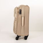 Mala De Viagem Bolsos Clara e Dourada