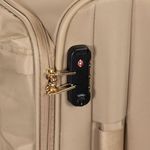 Mala De Viagem Bolsos Clara e Dourada