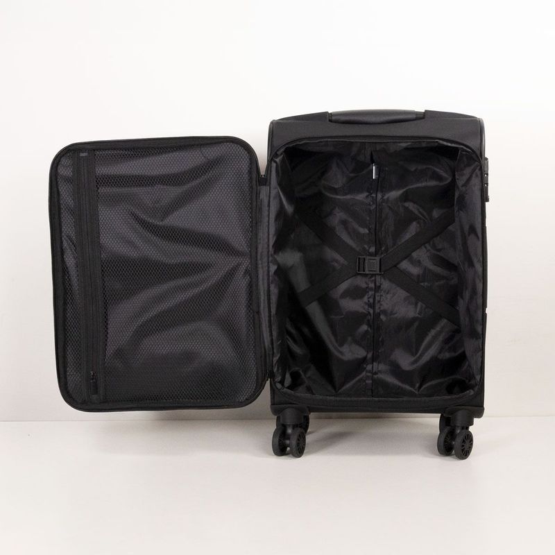 Mala De Viagem Bolsos Preta