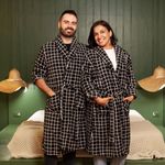 Roupão Quadriculado Com Sono Me Deito