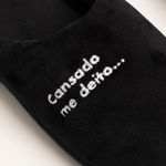 Pantufa Masculina Cansado Me Deito